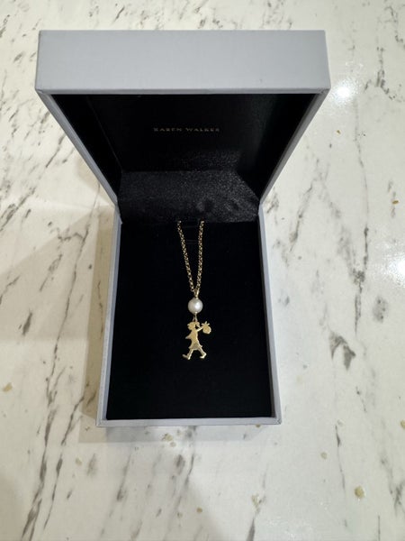 $1 RESERVE Karen Walker 9 carat Gold Necklace63003996909059114