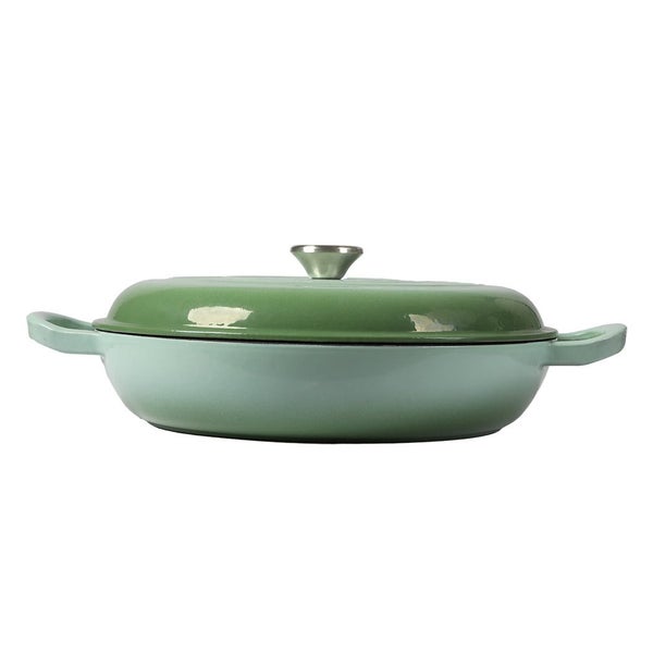 Toque 3.5L Enamel Dutch Oven Pan Vibrant Green Cookware Carousel 1