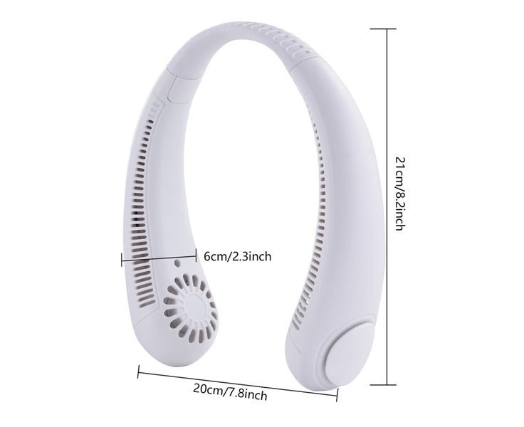 Hanging Neck Fan Portable Mini Bladeless Usb Rechargeable Fans Twistable Leaf Carousel 2