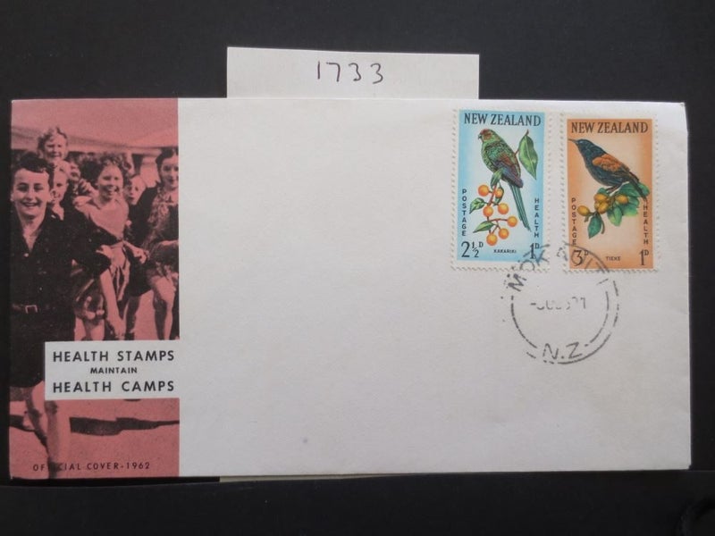 NZ FDC Closed Post Office 1953 Health MOKAUITI Closed 71 # 816 Carousel 1