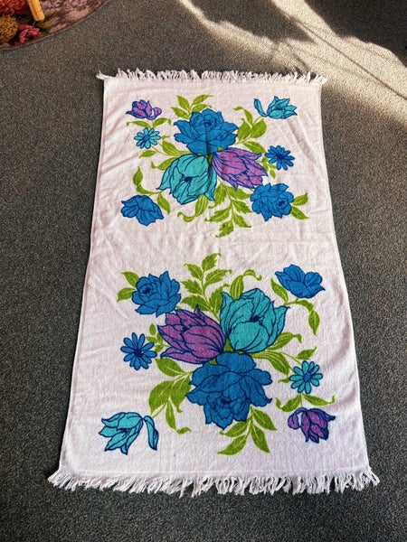 Vintage Retro Flower Power Towels X4 Carousel 7