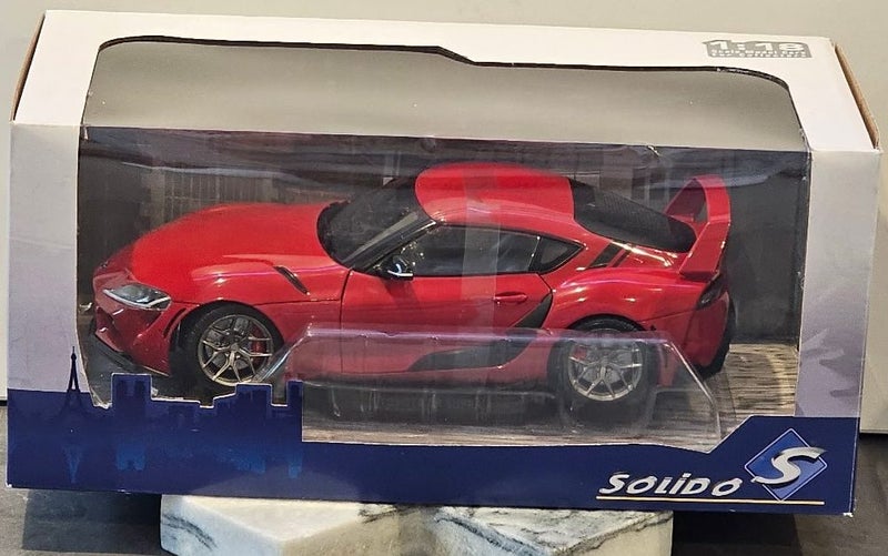 Solido 2023 Toyota Supra GR A90 Street Fighter Prominence Red 1:18 Scale. Carousel 1