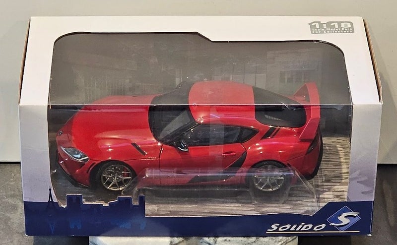 Solido 2023 Toyota Supra GR A90 Street Fighter Prominence Red 1:18 Scale. Carousel 4