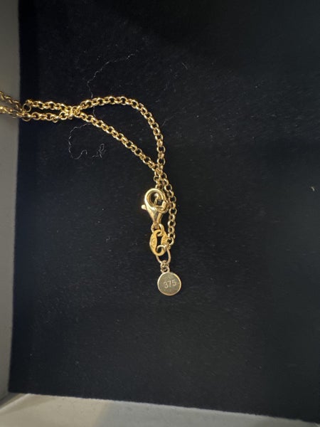 $1 RESERVE Karen Walker 9 carat Gold Necklace Carousel 8