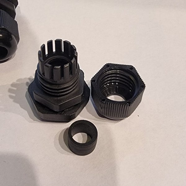 Black Cable cord Grips 4 units supplied here, 2 pairs Carousel 2