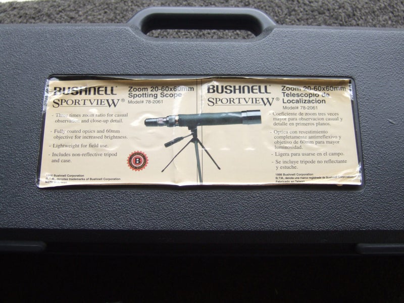 Bushnell Sportview Zoom 20-60x60mm Spotting Scope Carousel 1