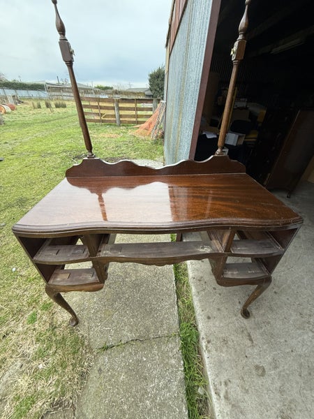 Solid Mahogany 5 Draw Kneehole Dressing Table Carousel 9