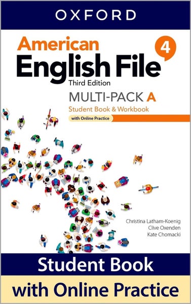 American English File: Level 4: Student Book/Workbook Multi-Pack A with Online P Carousel 1