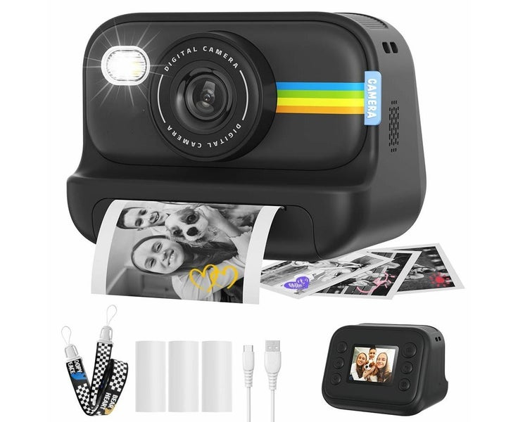 Instant Print Camera for Kids 1080P Video Birthday Gifts for Girls Boys Ages Carousel 2