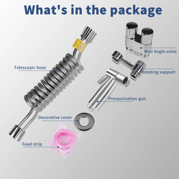 Toilet Handheld Bidet Sprayer Set Stainless Steel Spray Gun For Carousel 7