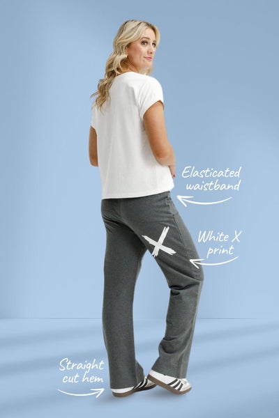 Homelee Avenue Pants Charcoal White X Carousel 2