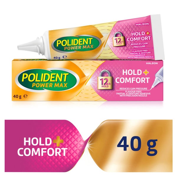Polident Max Hold + Comfort Partial & Denture Adhesive 40 g Carousel 13