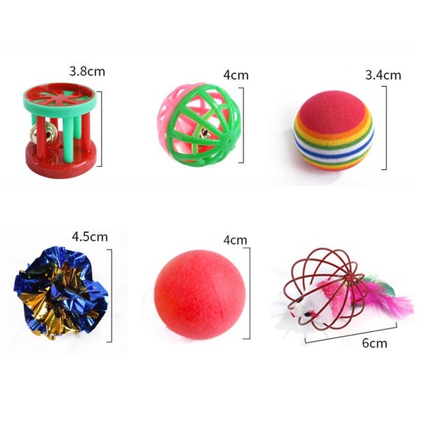 21 Pcs Cat Toys Set Interactive Cat Toy Pack for Indoor Cats to Chase & Exercise Carousel 2