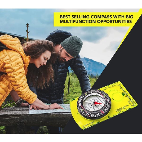 Orienteering Compass, Advanced Scout Compass for Hiking Camping Green Carousel 2