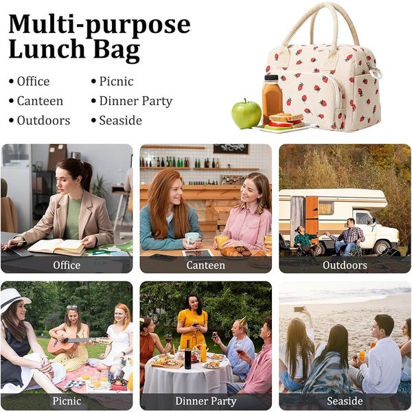 Insulated Lunch Bag for Women Men for Work Picnic Carousel 2