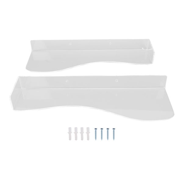 floating sneaker shelf 2pcs Floating Shoe Display Shelf Space Saving Acrylic Carousel 8