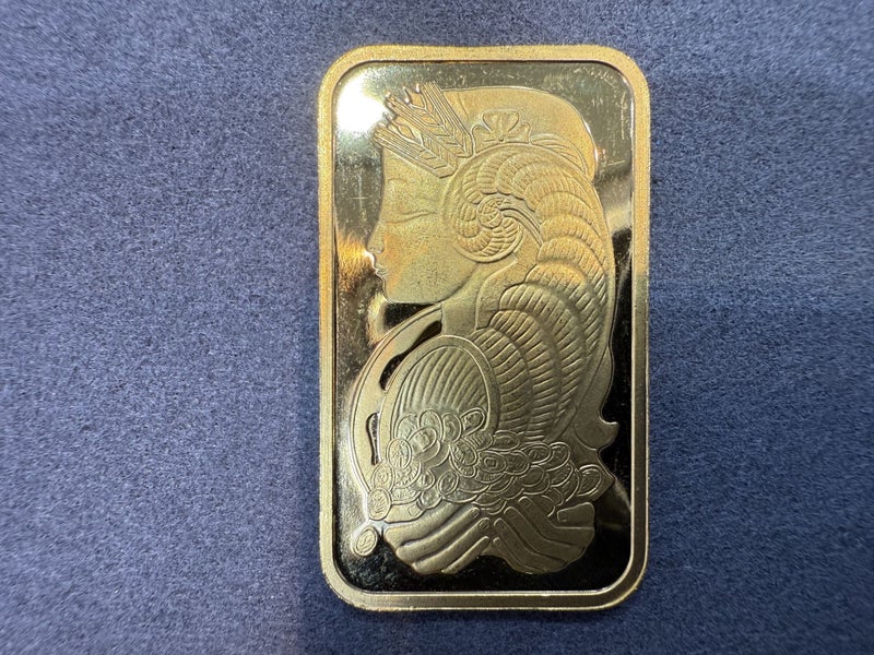 1 Oz Gold Minted Bar PAMP Suisse Fortuna Carousel 2