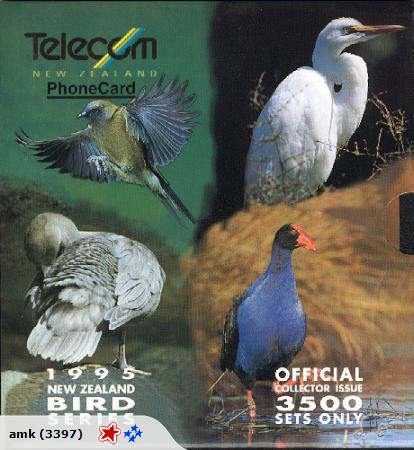 CP-39. NZ - Collector Pack - 1995 NZ Birds Series Carousel 1