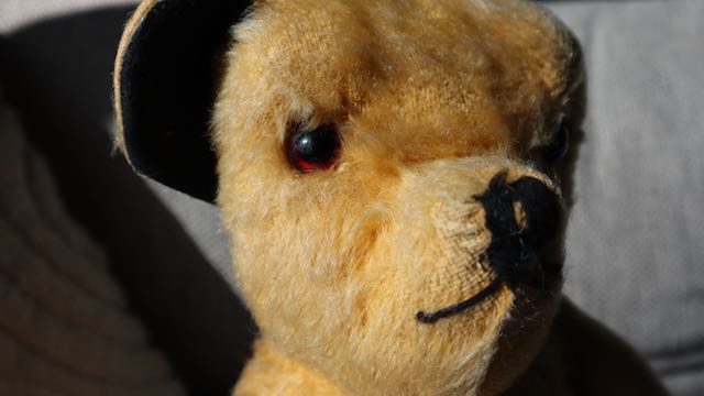 Old Sooty Mohair Teddy Bear Carousel 2