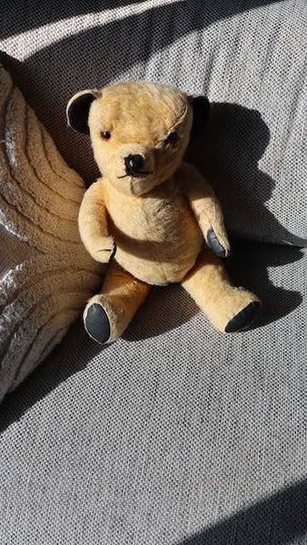 Old Sooty Mohair Teddy Bear Carousel 1