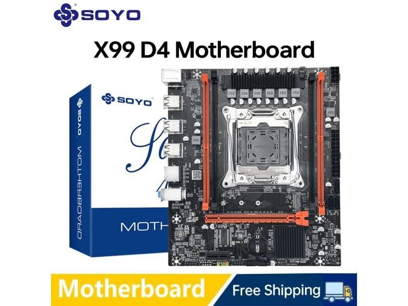SOYO X99 Gaming Motherboard USB3.0 Dual Channel DDR4 Memory PCIEx16 LGA2011-3 Carousel 1