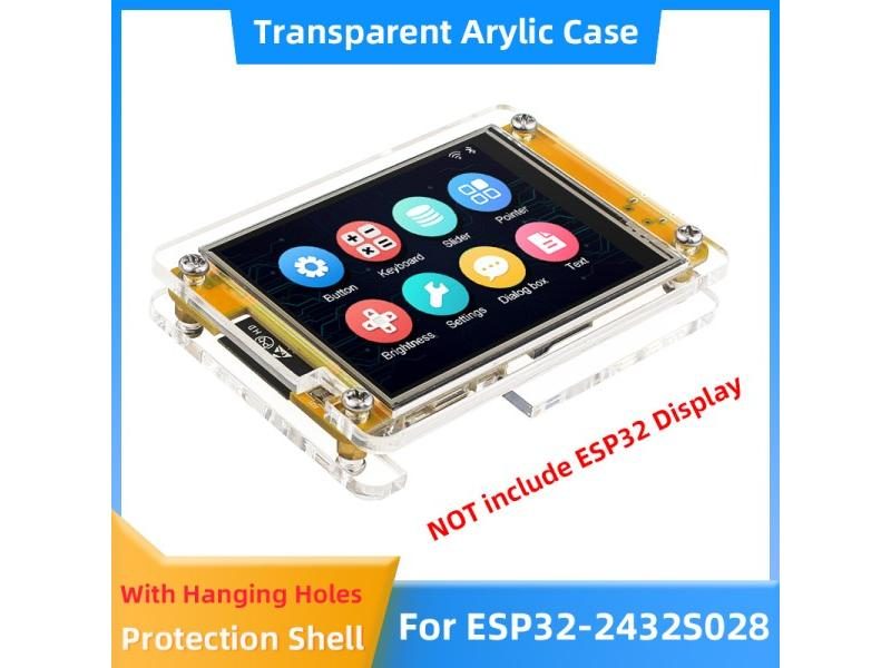 Transparent Acrylic Case For ESP32-2432S028 Development Board ESP32 2.8 Inch Carousel 1