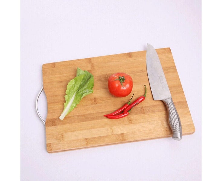 Large Bamboo Chopping Board for Kitchen Serving Cutting Boards Set Wooden Woo Carousel 1