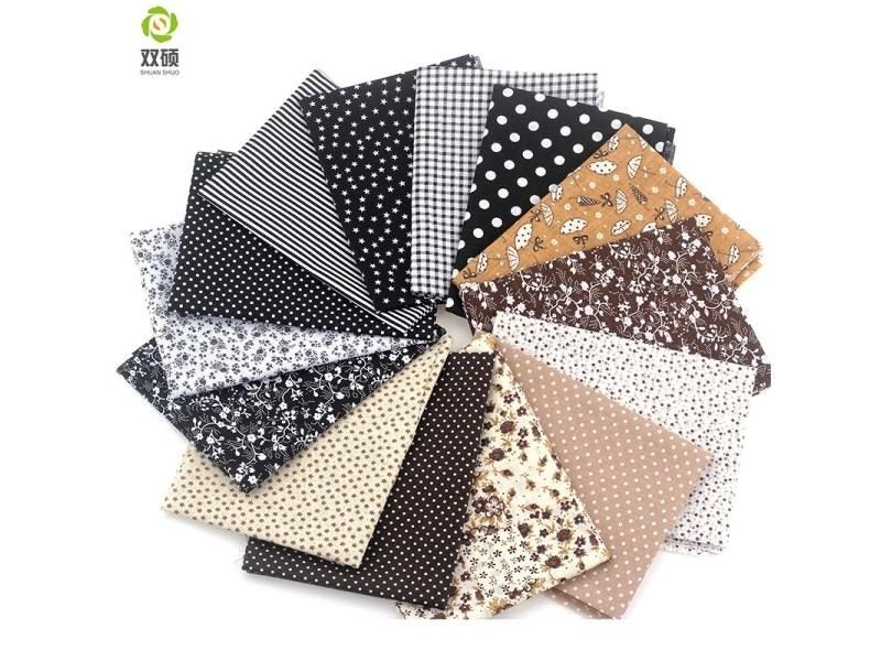Shuanshuo Black Coffee Charm Packs Patchwork Cotton Fabric Telas Bundle Tilda Carousel 1