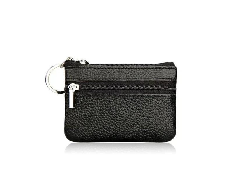 Genuine Leather Coin Purse Mini Ultra-thin Small Zipper Cute Wallet Soft Carousel 1