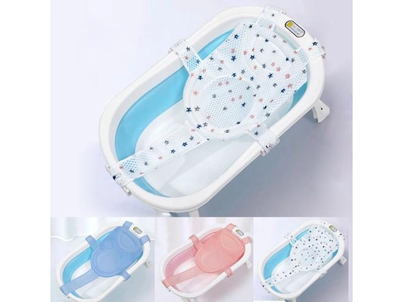 Neugeborenen Einstellbare Badewanne Kissen Sitzkissen Kreuz-förmigen Anti-slip Carousel 2