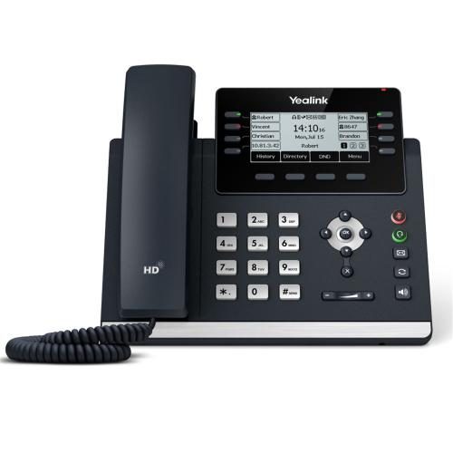 Yealink T43U 12-Line IP Desk Phone with 3.7" Screen - WiFi Via WF40/WF50 - Carousel 1