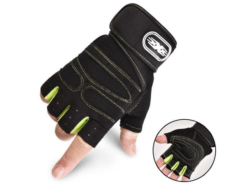 Dumbbell Gloves For Men Women Weightlifting Crossfit Bodybuilding Workout Carousel 1