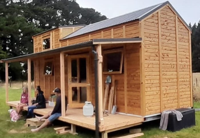8.0mx2.5 m WRCedar tiny home. Two mez floors. New triple axle trailer. Carousel 1