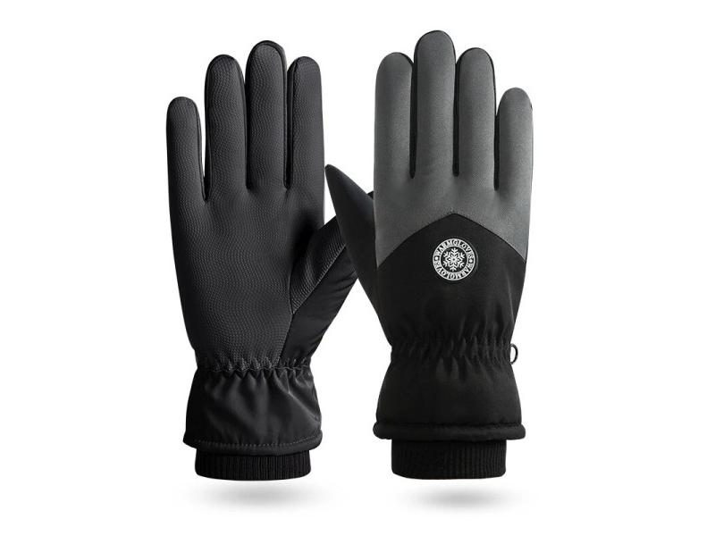 Winter Skiing Warm Gloves For Men Outdoor Cycling Waterproof Non Slip Carousel 1