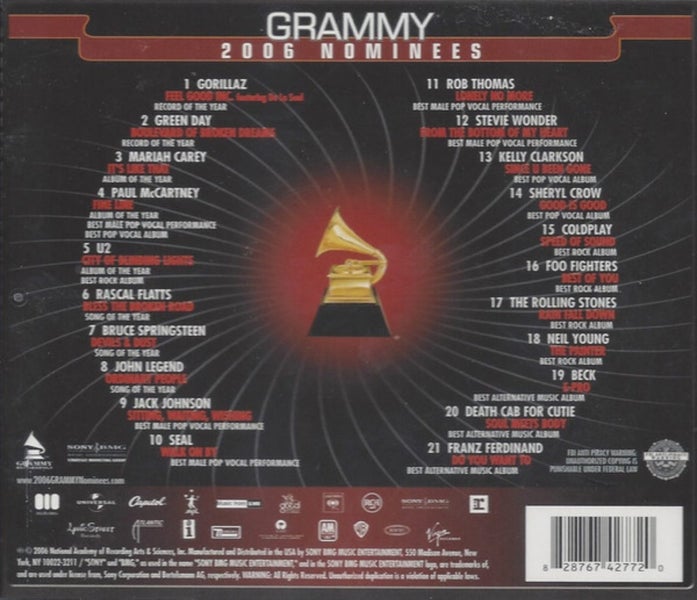 2006 Grammy Nominees CD Carousel 2