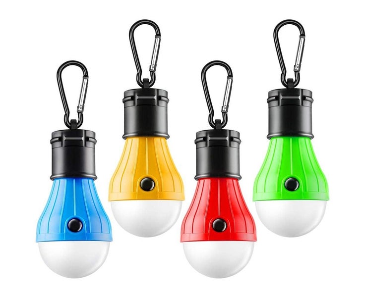 4pcs LED Camping Lantern Rechargeable, Power Bank 2400mAh, Solar Camping Lights Carousel 1
