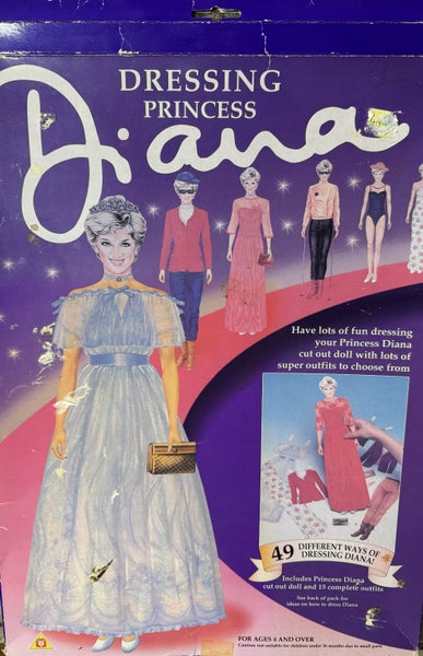 Princess Diana Paper Doll Carousel 1