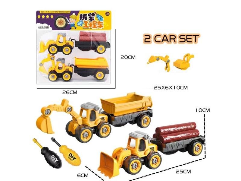 Construction Toy Engineering Car Truck Screw Build Take Apart Great For Kids Carousel 1