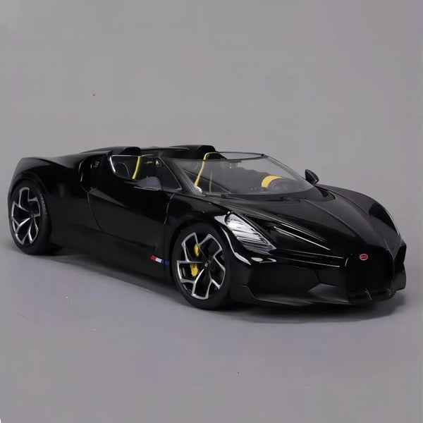 New In Stock Bburago 1:18 Bugatti W16 Mistral Gold Version Alloy Miniature Bugat Carousel 11