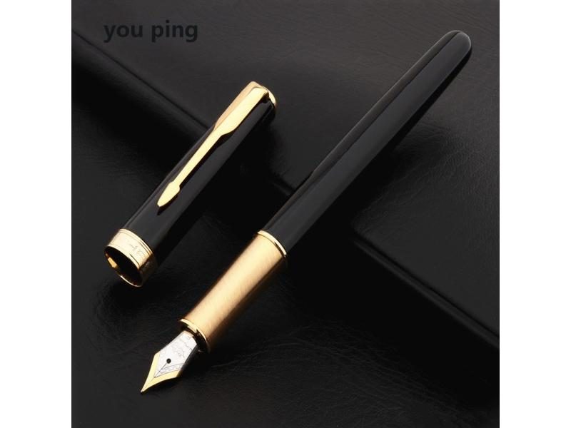 Luxury Quality Jinhao 75 Metal Black Red Fountain Pen Financial Office Student Carousel 1