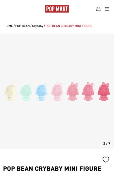 POP MART - POP BEAN CRYBABY MINI FIGURE / Gradient Color Set Carousel 4
