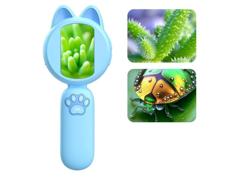 2inch IPS Digital Microscope 1000X Handheld Microscope For Kids With 8 Leds Carousel 1
