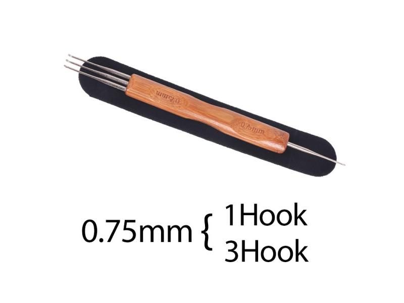 Crochet Needles For Hair Dreadlock Craft 0.5Mm/0.75Mm Carousel 1