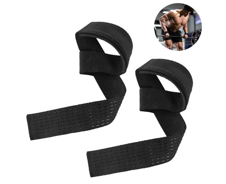 Lifting Wrist Straps for Weightlifting, Bodybuilding, Powerlifting - Black Carousel 2
