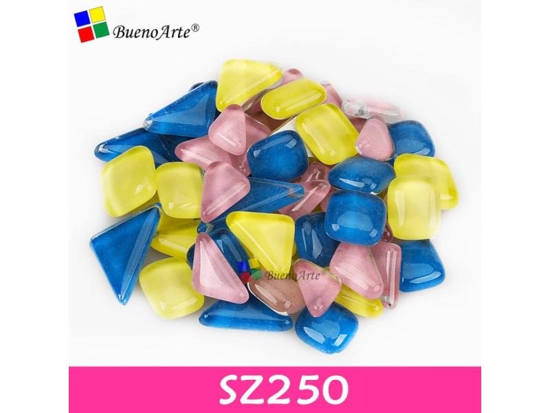 200g Crystal Glass Free Irregular Stone Colorful Mosaic Tile DIY Craft Material Carousel 1