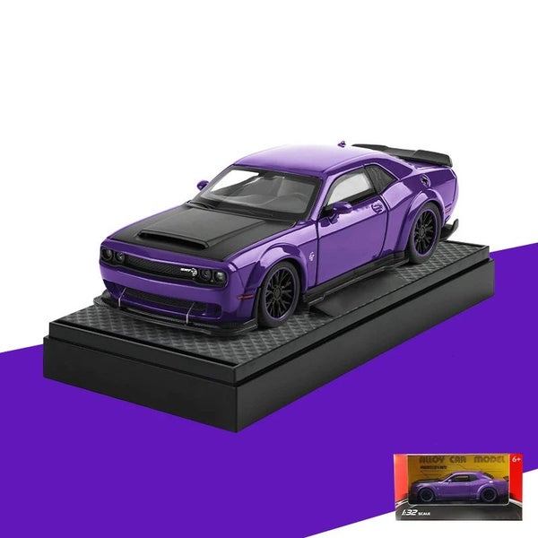 1:32 Dodge Challenger SRT Hellcat Redeye V8 Alloy Metal Diecast Model American Carousel 2