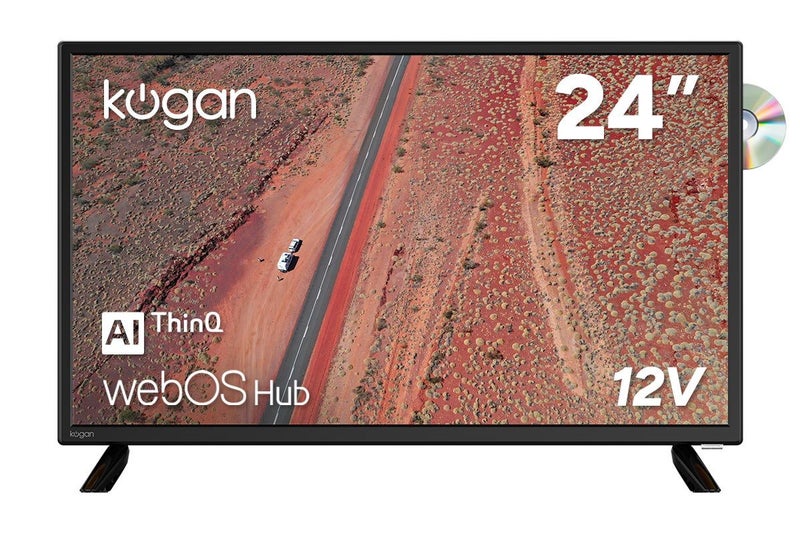 Kogan 24" LED WebOS ThinQ AI 12V Smart TV & DVD Combo - D97S, 24 Inch Carousel 1