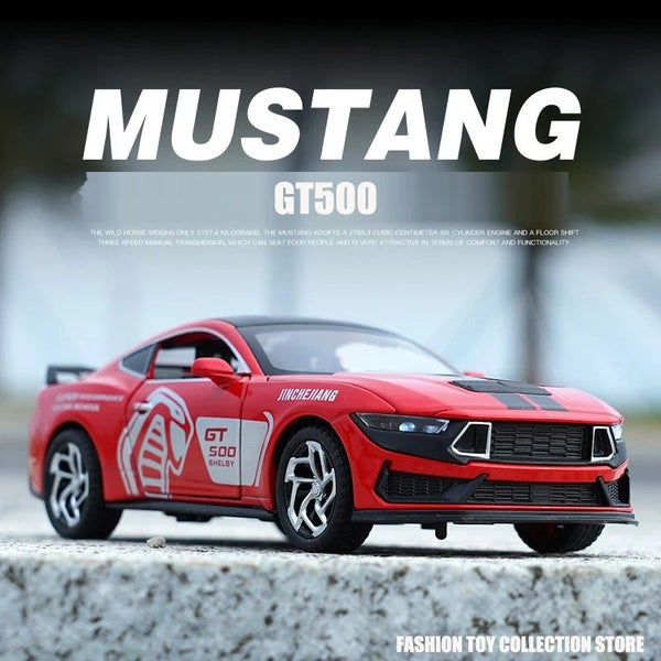 1: 32 Mustang GT500 Fast & Furious Alloy Car Model Diecasts Toy With Sound Carousel 1