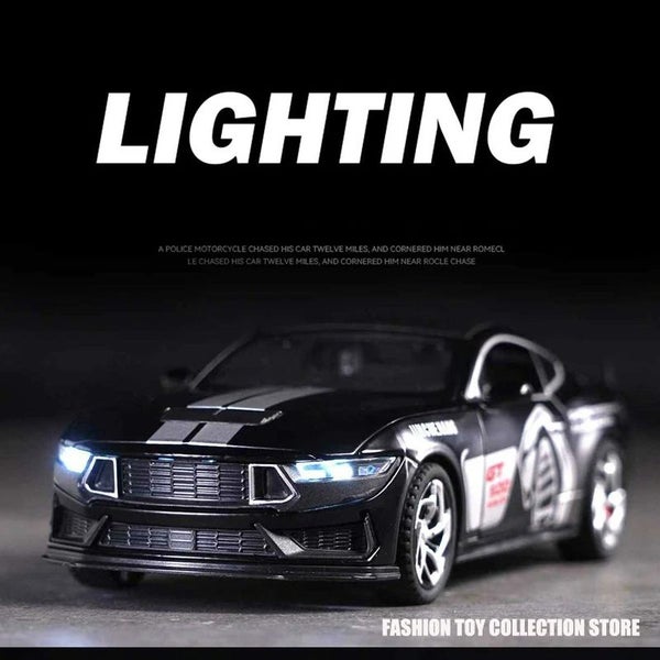 1: 32 Mustang GT500 Fast & Furious Alloy Car Model Diecasts Toy With Sound Carousel 2