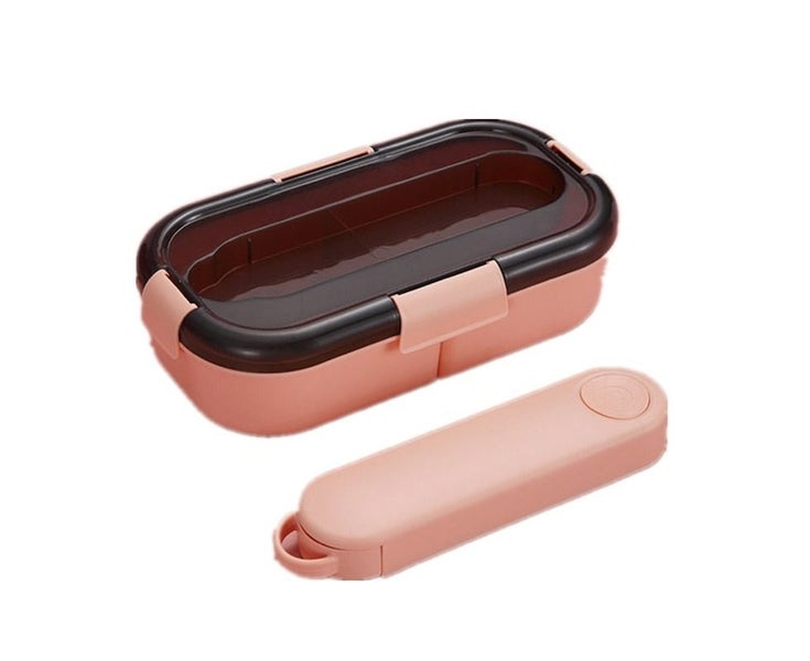 Lunch Box For Kids School Plastic Microwave With Compartment Tableware Leak-P Carousel 1